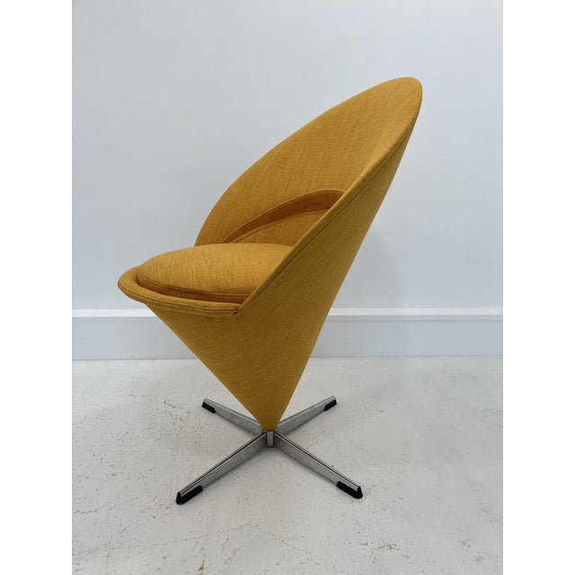 Yellow Cone Chair by Verner Panton, 1950s For Sale - Image 8 of 12