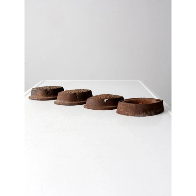 Brown Antique Sad Irons Collection - Set of 4 For Sale - Image 8 of 10