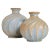 Mid-Century Ceramic Vases in Turquoise by Ewald Dahlskog for Bo Fajans, Sweden, Set of 2 For Sale