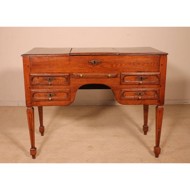 Small Antique Oak Chest of Drawers For Sale - Image 10 of 10