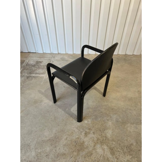 Set of 6 Gae Aulenti for Knoll International 'Orsay' Dining Chairs 1984, Signed For Sale - Image 14 of 17