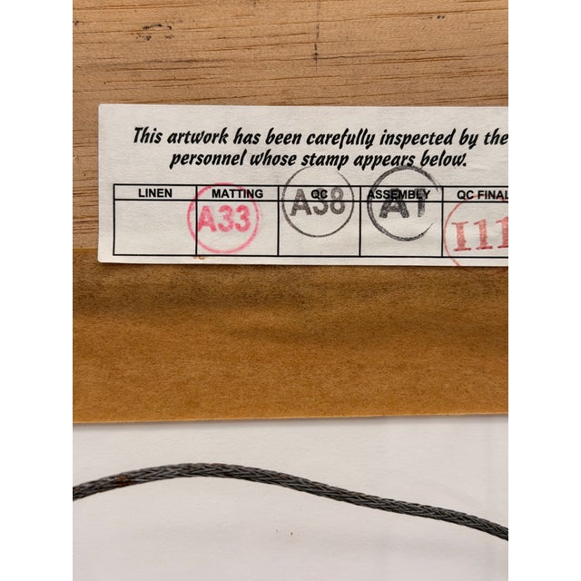 Late 20th Century Art Deco Pair of Erté Limited Edition Bronze Medallions in Gold & Black Gilt Frames For Sale - Image 5 of 12