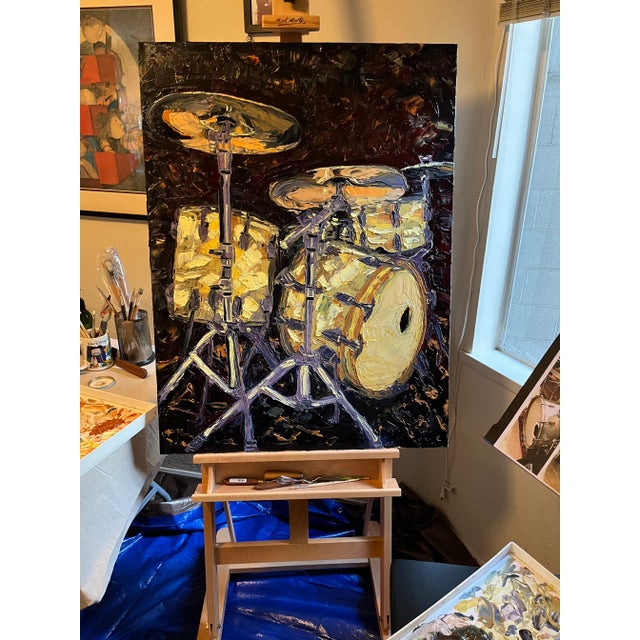 Not Yet Made - Made To Order Giclée Print of Original Expressionist Drums Painting For Sale - Image 5 of 7