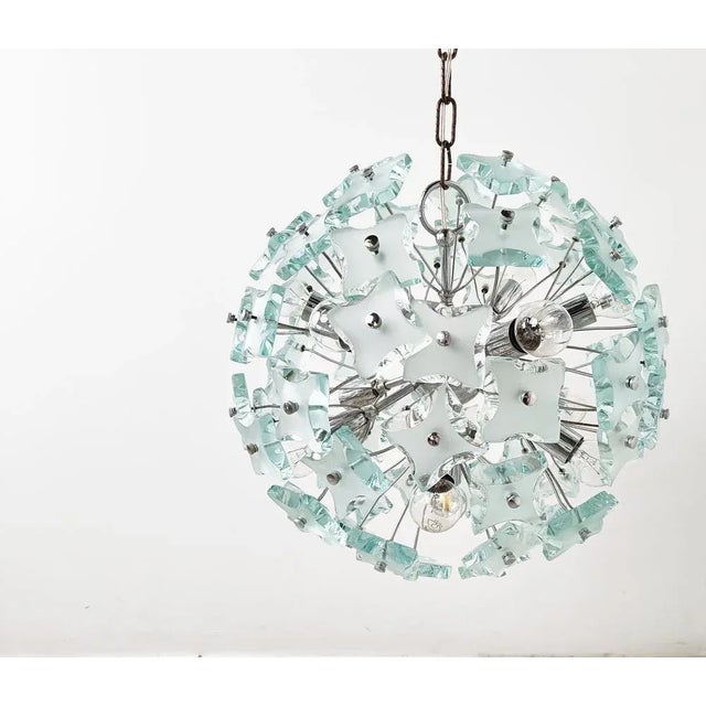 Mid-Century Sputnik Chandelier in Glass, 1970s For Sale - Image 11 of 11