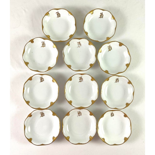 Rosenthal Gilded edge, porcelain berry bowls NOTE-they are unmarked-they were purchased along with a set of Rosenthal...