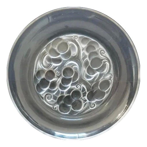Art Deco Marienthal Brunch or Dessert Plate in Glass by René Lalique, France, 1927 For Sale