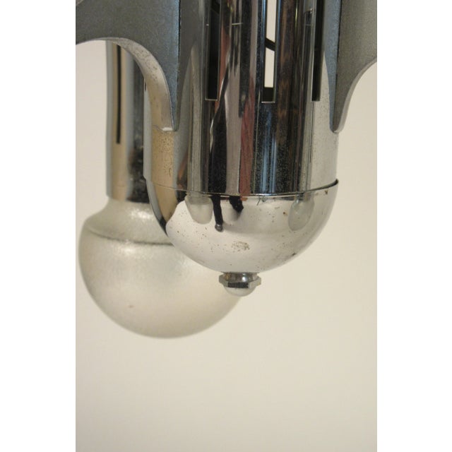 Metal 1970s Chrome Machine Age Style Fixture For Sale - Image 7 of 13