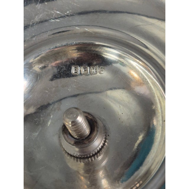 Antique Victorian Blue Frosted Satin Glass Silver Plated Lid Handle Biscuit Jar For Sale - Image 9 of 11