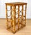 Vintage Coastal Boho Rattan Bamboo 12-Bottle Wine Rack For Sale - Image 4 of 10