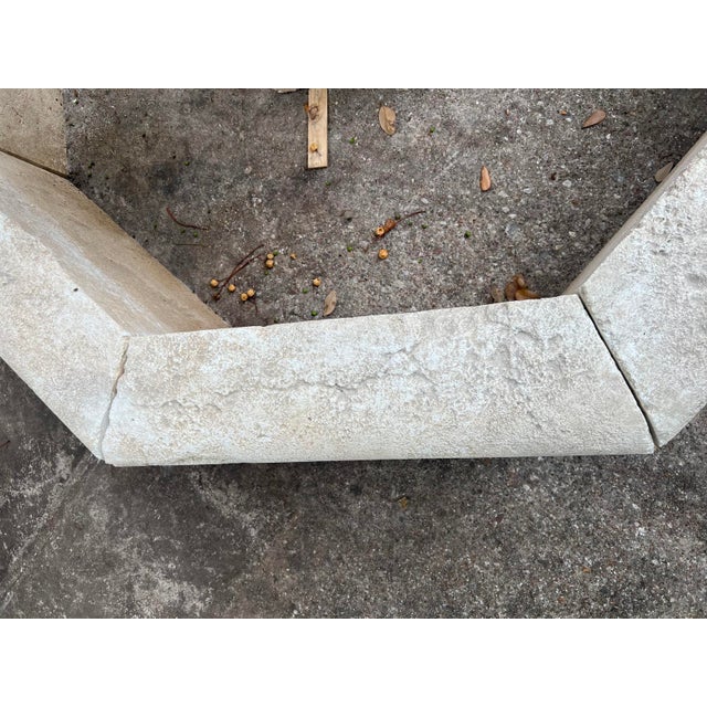 Pernes French Limestone 4-Spout Center Fountain With Shaped Basin Walls For Sale In Dallas - Image 6 of 16