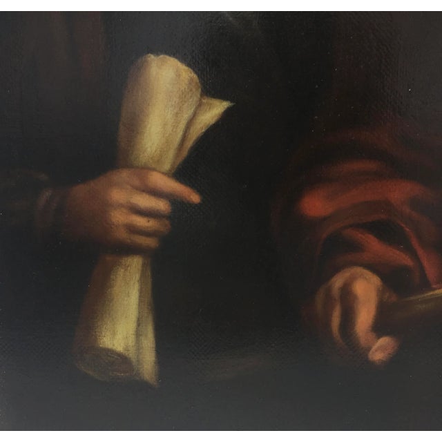 After Caravaggio, Youth and Wisdom, 2007, Oil on Canvas, Framed For Sale - Image 6 of 10