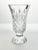 Contemporary Waterford (Marquis) “Glendale” Crystal Flared Trumpet Footed Vase For Sale - Image 3 of 9