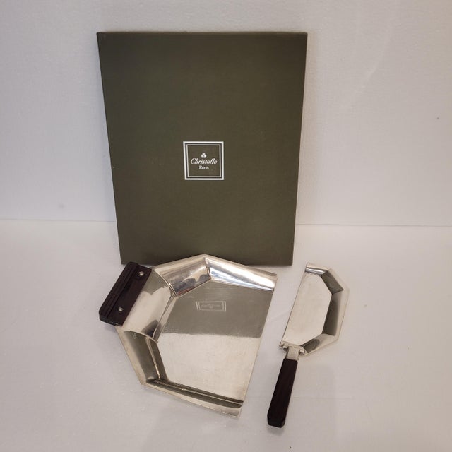 1980s Art Deco Bread Picker in Alfenide from Christofle, France, 1980s For Sale - Image 5 of 18