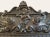 A 19th century Neo Renaissance hunt sideboard from a castle in Germany, with wonderful carvings — 2 drawers and a cubby. A...