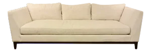 Lillian August Modern Off-White Linen Palermo Sofa