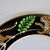 Hollywood Regency 1990s Lynn Chase Designs Jaguar Jungle Fern & Jaguar 24k Rim 9 1/8" Luncheon Plate For Sale - Image 3 of 7
