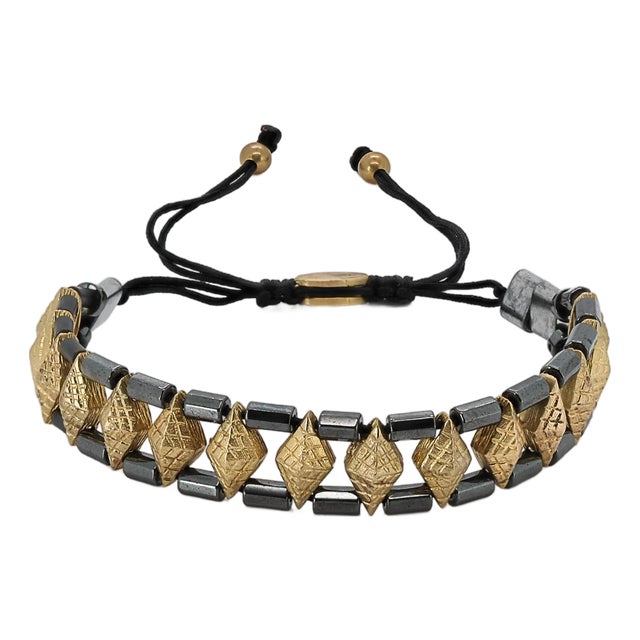 Woven Hematite Energy Bracelet For Sale