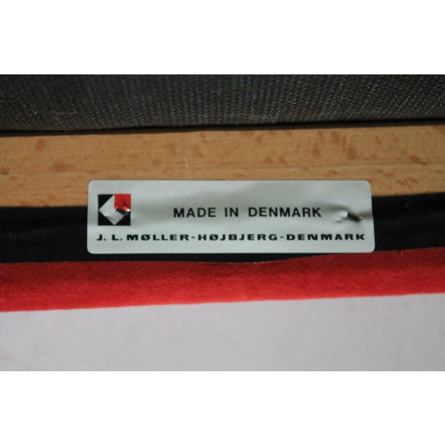 Model 65 Teakwood Dining Chairs by J. L. Moller Denmark For Sale - Image 11 of 12