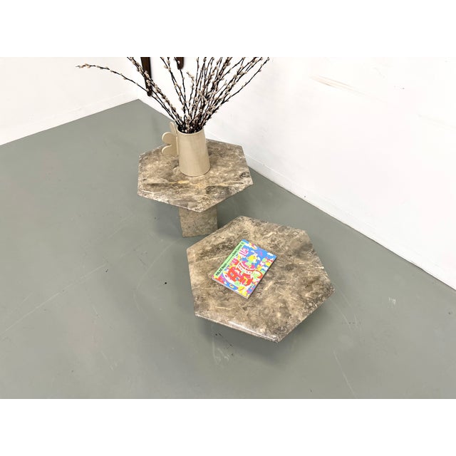 Italian Marble Coffee Tables, 1970, Set of 2 For Sale - Image 11 of 18