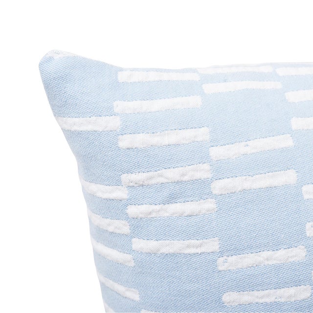 Not Yet Made - Made To Order Schumacher X Caroline Z Hurley Cedar Tree Neck 16" Pillow in Sky For Sale - Image 5 of 6