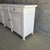 Wood Reclaimed Painted Weathered White Pine Cabinet With Drawers and Doors For Sale - Image 7 of 9
