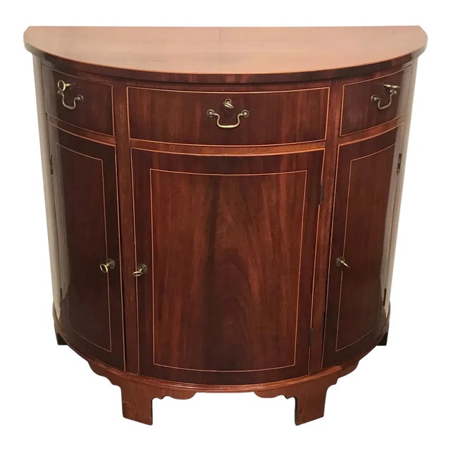 Neoclassical Demi Lune Credenza, 19th Century For Sale