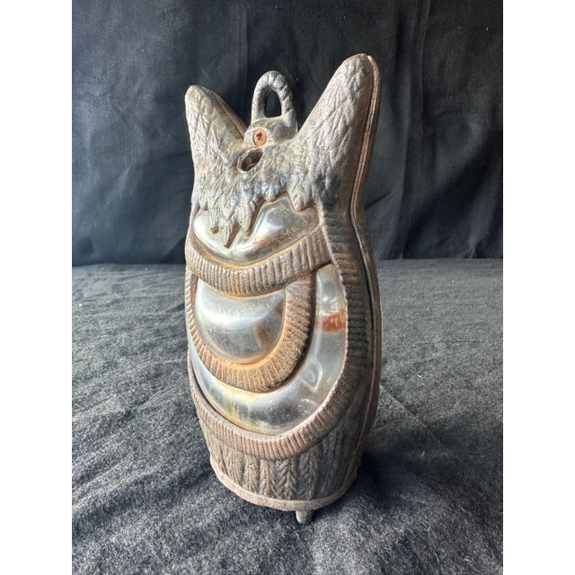 1950s Japanese Owl Lantern Candle Cover For Sale - Image 5 of 10