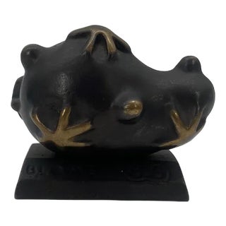 Art Object Table Sculpture in Bronze by Elizabeth Garouste and Mattia Bonetti for the Blome Collection in Ovp, 1996 For Sale