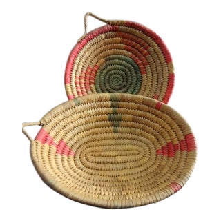 Vintage Native Southwest Coiled Baskets - a Pair For Sale