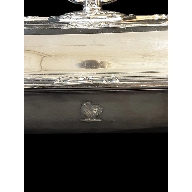 Metal Vintage Set of 2 Collis and Co. Fine Silverplate Serving Dishes For Sale - Image 7 of 12