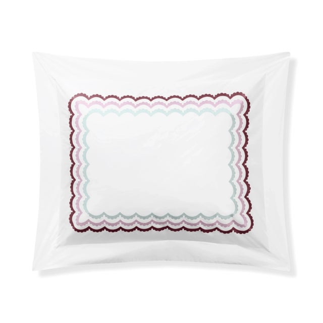 From renowned designer Celerie Kemble and luxury linen maker Hamburg House comes this exclusive Whimsical Scallop...