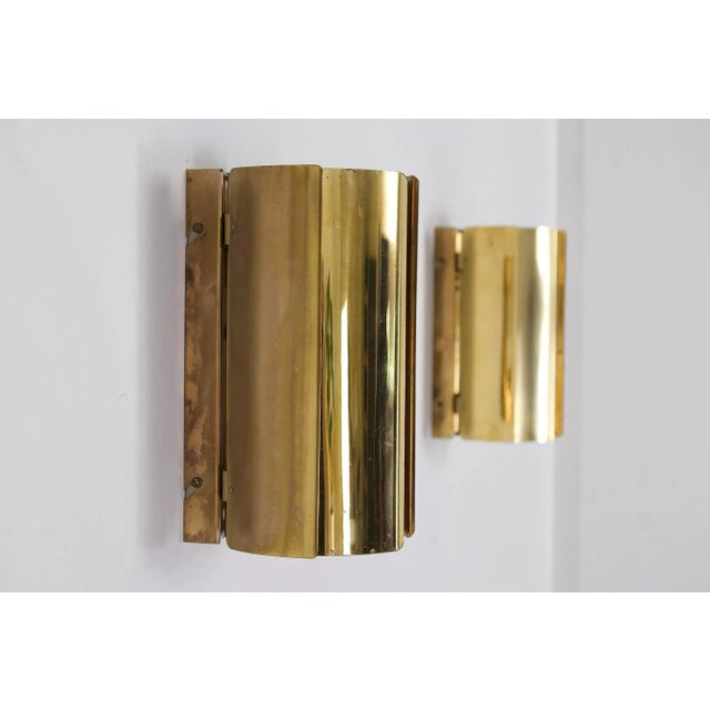 Vintage Swedish Brass Wall Lights, 1960s, Set of 2 For Sale - Image 11 of 11