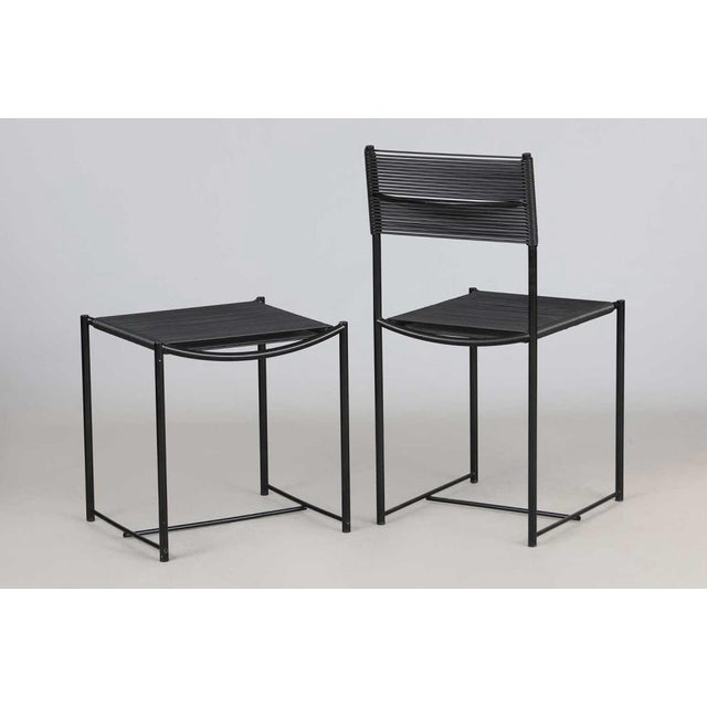 101 Spaghetti Chair with Ottoman and Calder Table Lamp by Belotti for Alias & Franch for Metalarte, 1970s, Set of 3 For Sale - Image 13 of 14