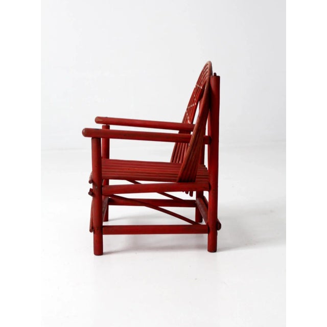 Early 20th Century Antique Adirondack Children's Chair For Sale - Image 5 of 8