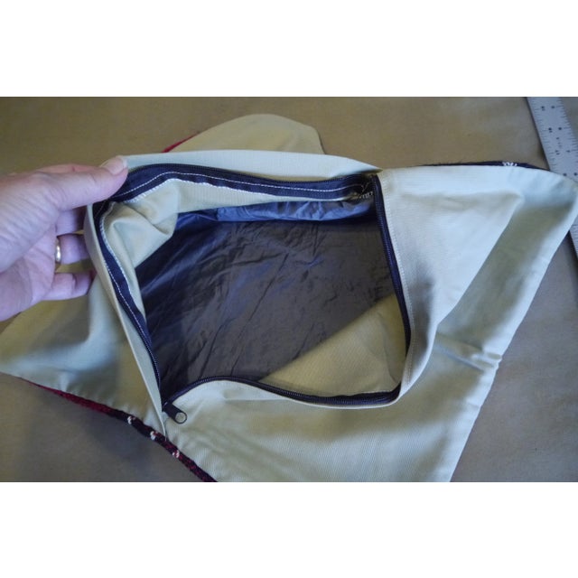 Textile Vintage Turkish Kilim Pillow Cover For Sale - Image 7 of 9