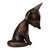 This is a small fox figurine made of patinated brass from the Hagenauer workshop in Vienna, dating from the 1940s or...