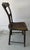 Pair of 19th Century Wooden Plank Seat Chairs With Original Stencil Work For Sale In Los Angeles - Image 6 of 12