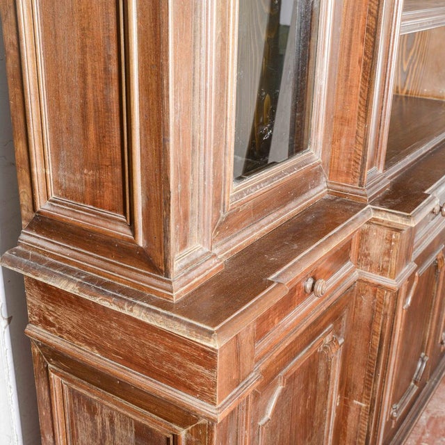 Double-body Sideboard in Wood, Metal, and Glass For Sale - Image 13 of 18