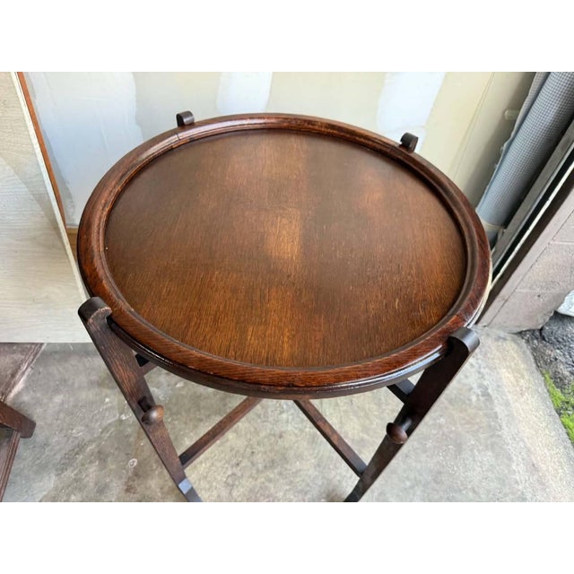 Early 20th Century Antique Early 20th Century Revertable Coaching, Campaign or Butlers Tray Table For Sale - Image 5 of 12