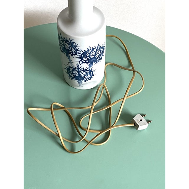 Thistle Table Lamp by Kaj Lange for Royal Copenhagen and Fog & Mørup, 1960s For Sale - Image 10 of 12