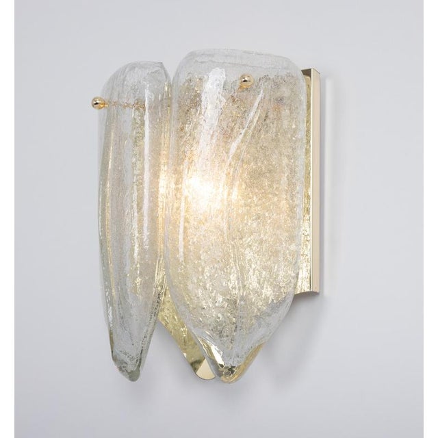 Brass and Murano Glass Wall Sconce from Doria, Germany, 1960s For Sale - Image 14 of 15
