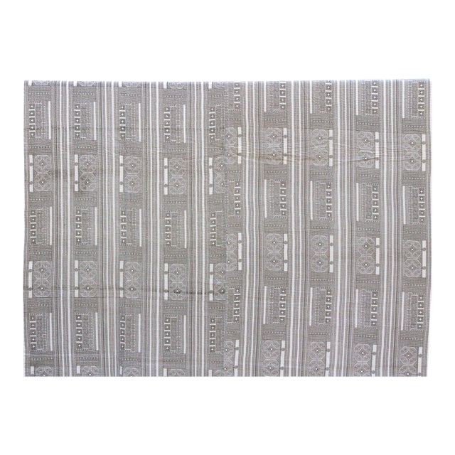 Stone Tribal Indian Block Print Coverlet For Sale