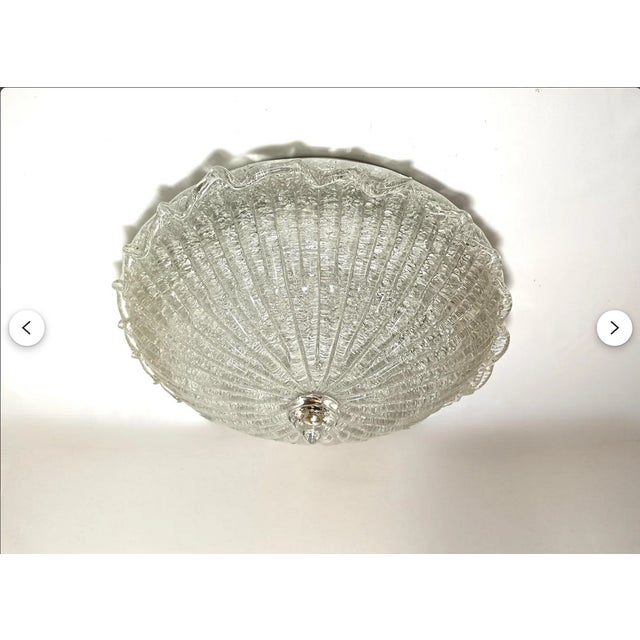 1980s Ceiling Light in Murano Glass from Barovier & Toso For Sale - Image 5 of 15