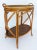 Rattan and Woven Grasscloth Oval Removable Tray Top Table Offered for sale is a rattan and woven grasscloth oval tray...