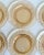1940s Art Deco Depression Era Peach Glass Dessert Salad Plates - Set of 6 For Sale - Image 4 of 7
