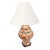 Asian Orange & White Porcelain Table Lamp For Sale