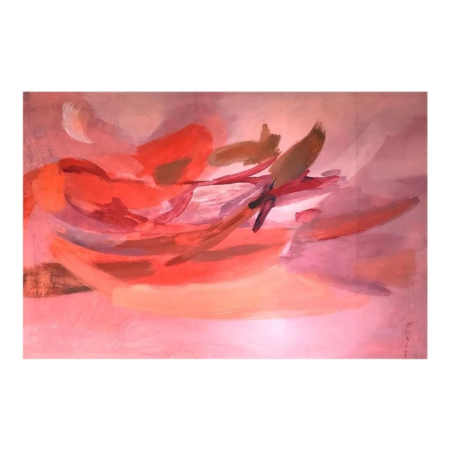 Mogens Balle, Komposition, 1974, Acrylic on Canvas For Sale