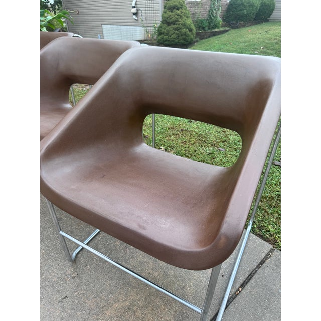 1970s Set of 4 Vintage 1976 Paul Boulva Lotus Chairs for Artopex For Sale - Image 5 of 12