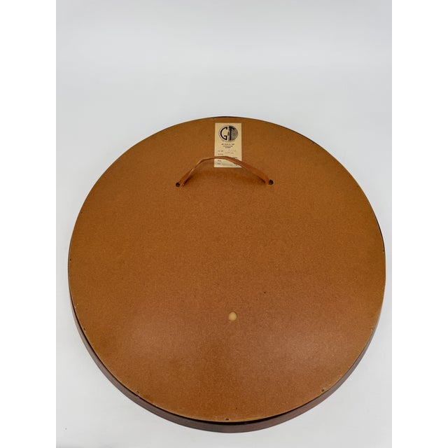 Round Mirror in Teak Wood by Glass and Wood Hovmantorp, Sweden, 1960s For Sale - Image 10 of 11