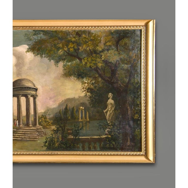 After Anton Pitloo, Landscape Composition, 1800s, Oil on Canvas, Framed For Sale - Image 9 of 12